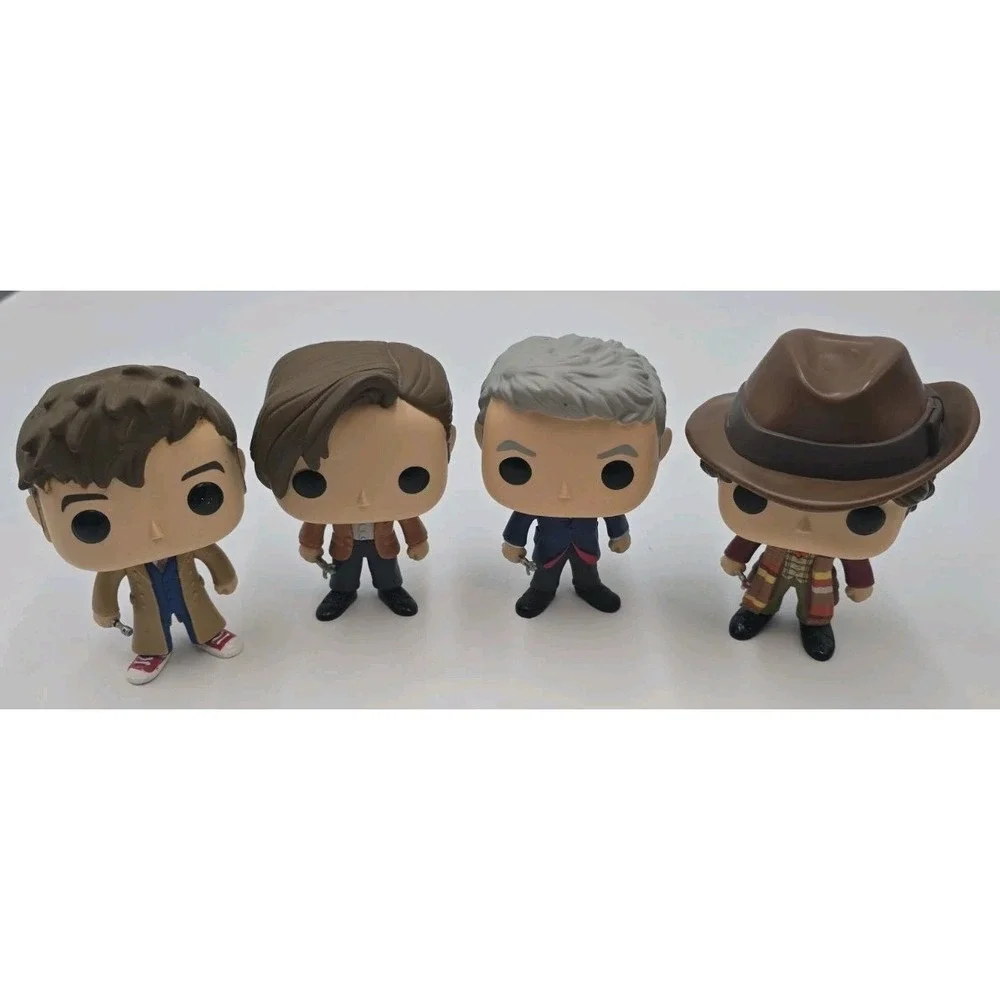 Funko Pop Doctor Who Vinyl Figures Lot of 4 Doctors BBC TV Collectible Loose